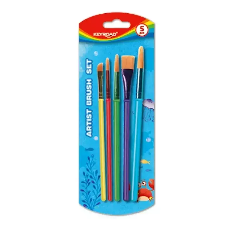 Pędzle artist set keyroad blister 5 szt