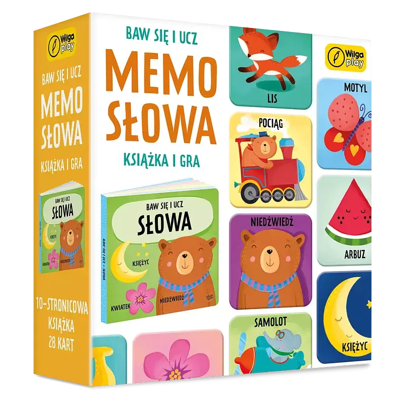Baw się i ucz. Memo Słowa. Gra i książka