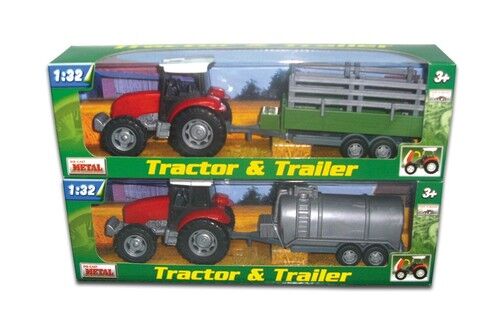 Traktor z naczepą 1:32