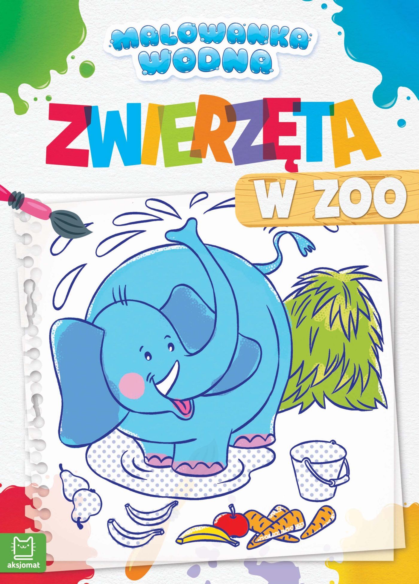 Malowanka wodna. Zwierzęta w zoo