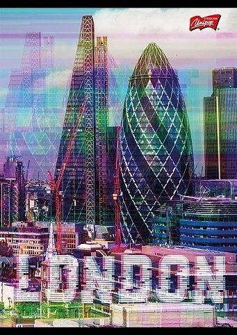 Zeszyt a5 60k kratka glitched city mix pakiet 10 sztuk