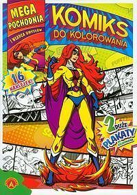 Mega pochodnia i władca umysłów. Komiks do kolorowania