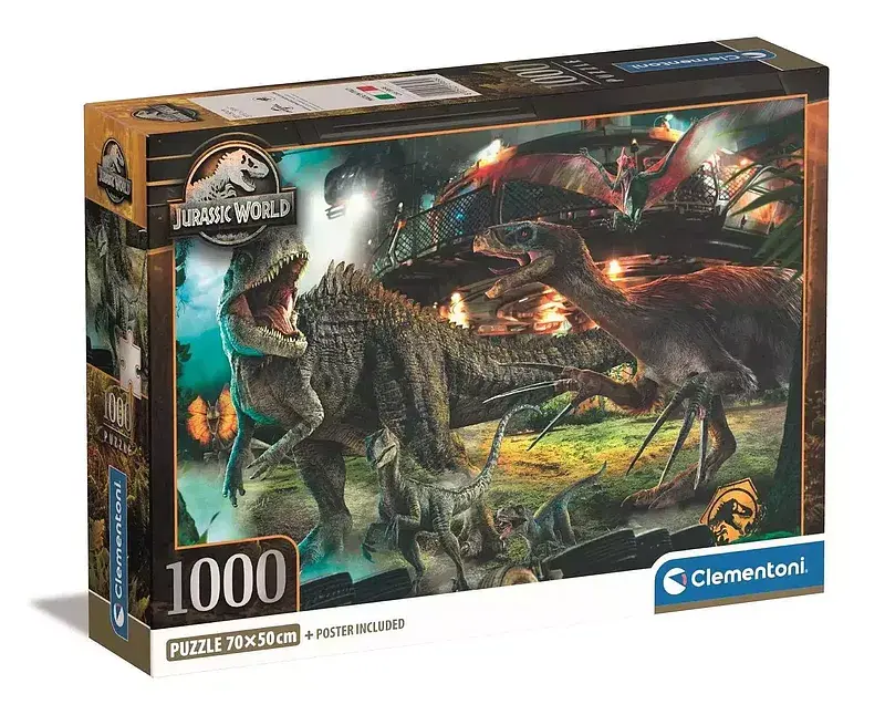 Puzzle 1000 compact jurassic world 39856