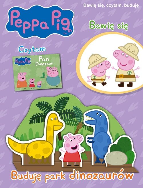 Buduję park dinozaurów Świnka Peppa bawię się czytam buduję