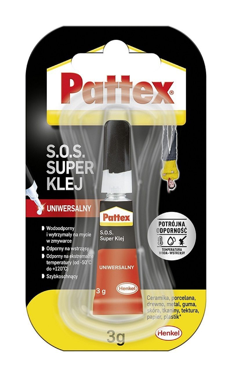 Klej pattex uniwersalny super s. O. S. 3g