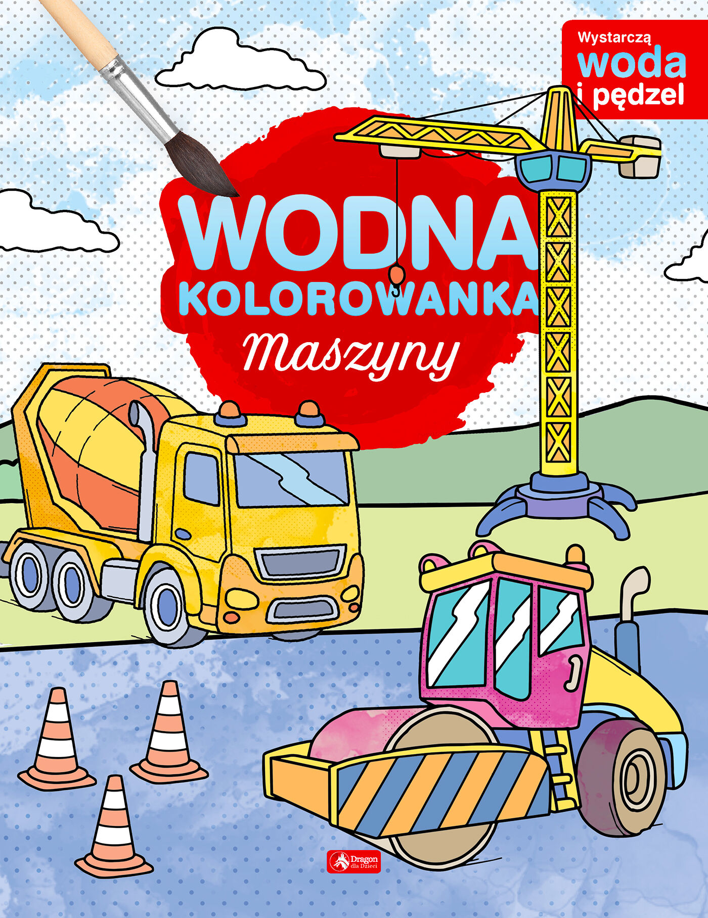 Maszyny. Wodna kolorowanka