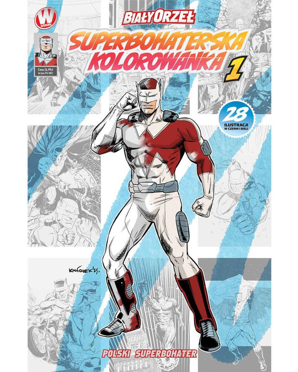 Biały Orzeł - Superbohaterska Kolorowanka