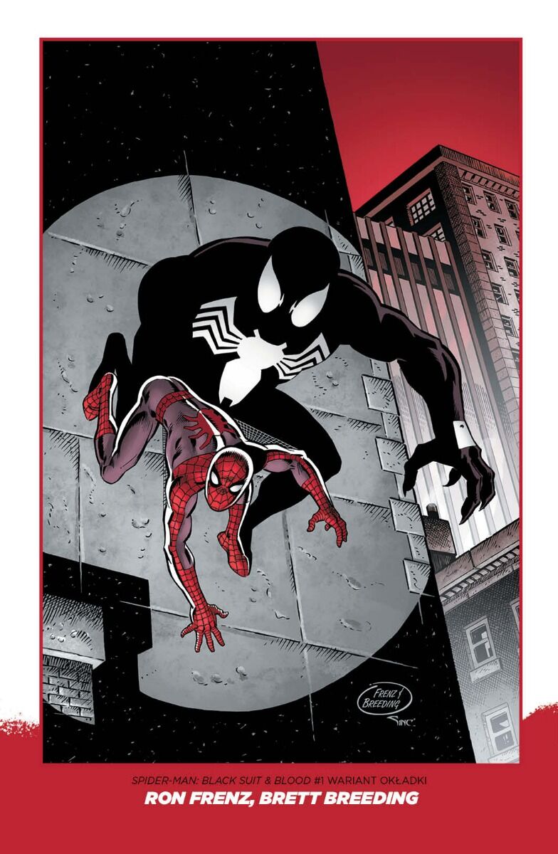 Spider-man - Czarny kostium i krew
