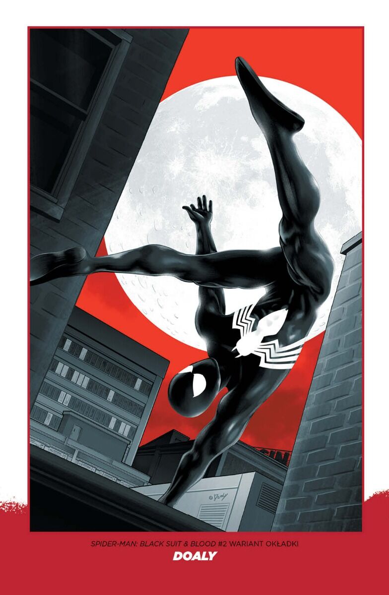 Spider-man - Czarny kostium i krew