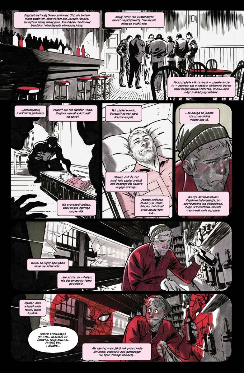 Spider-man - Czarny kostium i krew