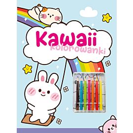 Kawaii kolorowanki. Niebieska
