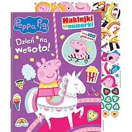 Peppa Pig. Naklejki na numerki. Dzień na wesoło