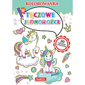Kolorowanka Tęczowe jednorożce