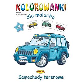 Samochody terenowe. Kolorowanki dla malucha