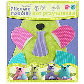 Filcowe robótki. Kot przytulanka Stefan
