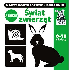A kuku! Świat Zwierząt. Karty kontrastowe + poradnik. Kapitan Nauka