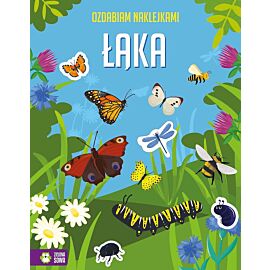 Ozdabiam naklejkami. Łąka