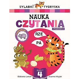 Sylabki Tygryska. Nauka czytania Poziom 3. Zeszyt 4
