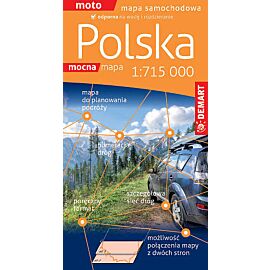 Polska. Mapa samochodowa w skali 1:715 000 (wersja wodoodporna)