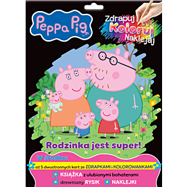 Peppa Pig. Zdrapuj, koloruj, naklejaj