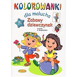 Kolorowanki dla malucha Zabawy dziewczynek