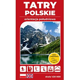 Mapa turystyczna Tatry Polskie 1:30 000