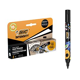 Markery akrylowe BIC Intensity Classic Paint czarny biały 2szt.