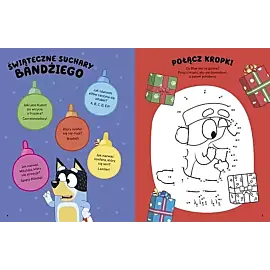 Bluey. Hura, idą święta! Zabawy i zadania z naklejkami