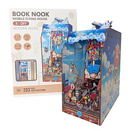 Puzzle 203 3D Książkowy zakątek Latający domek