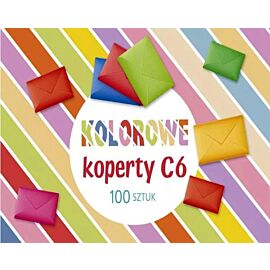 Koperty kolorowe KC6 162x114 100 szt. Ogólne zest. 468 Kolor - Mix, Unicolour