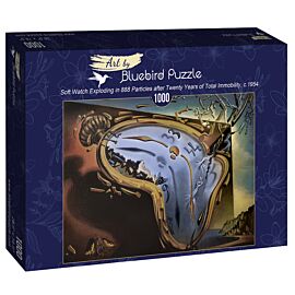 Puzzle 1000 Miękki zegarek eksplodujący w 888 cząstkach po dwudziestu latach całkowitego bezruchu, Salvador Dali 1954