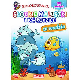 W wodzie. Słodkie maluszki i ich rodzice