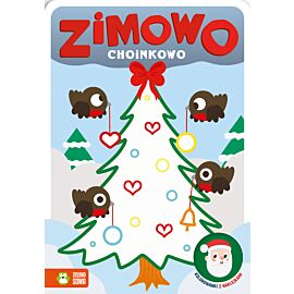 Zimowo choinkowo. Kolorowanki z naklejkami
