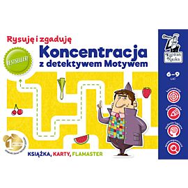 Koncentracja z detektywem Motywem. Rysuję i zgaduję. Kapitan Nauka