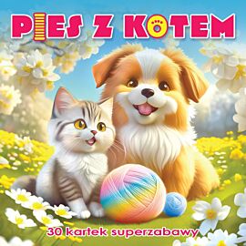 Pies z kotem. 30 kartek superzabawy. Kolorowanka