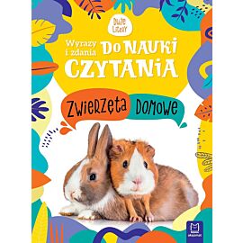 Wyrazy i zdania do nauki czytania. Duże litery. Zwierzęta domowe