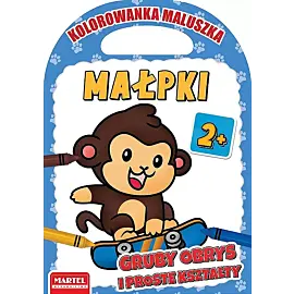 Małpki. Kolorowanka maluszka