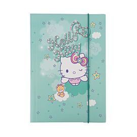 Teczka kartonowa z gumką A4 Hello Kitty pink wzór 2