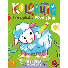 Koloruję i nie wychodzę poza linię - z owieczką. Wypukłe kontury