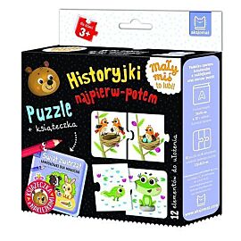 Historyjki najpierw-potem. Puzzle + książeczka
