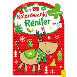 Kolorowanka z wykrojnikiem. Renifer