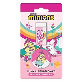 Gumka + temperówka Minionki blister