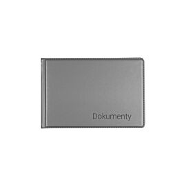Okładka na dokumenty małe silver