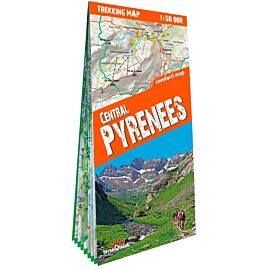 Central Pyrenees trekking map 1:50 000 laminat