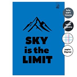 Zeszyt A4 32k.w kratkę z marginesem Sky 90g