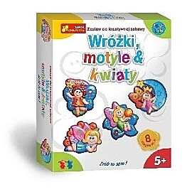 Magnesy Wózki, motyle i kwiaty