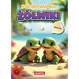 Żółwiki z naklejkami. Kolorowanka
