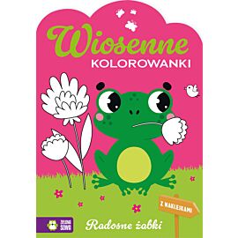 Wiosenne kolorowanki. Radosne żabki