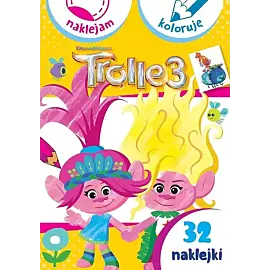 Naklejam i koloruję. Trolle 3 Dreamworks