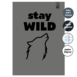 Zeszyt A4 32k.w kratkę z marginesem Stay Wild 90g